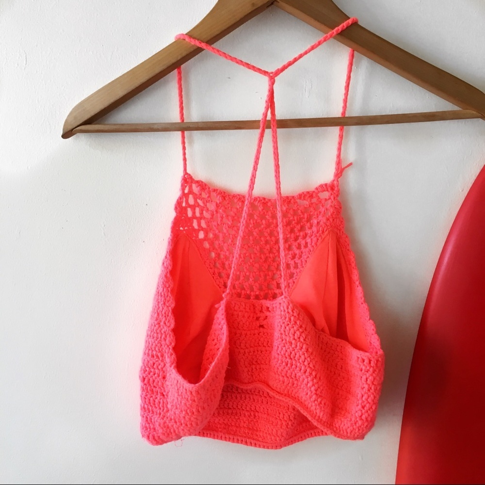 A.Peach Knit Racerback Top - Picture 5 of 6